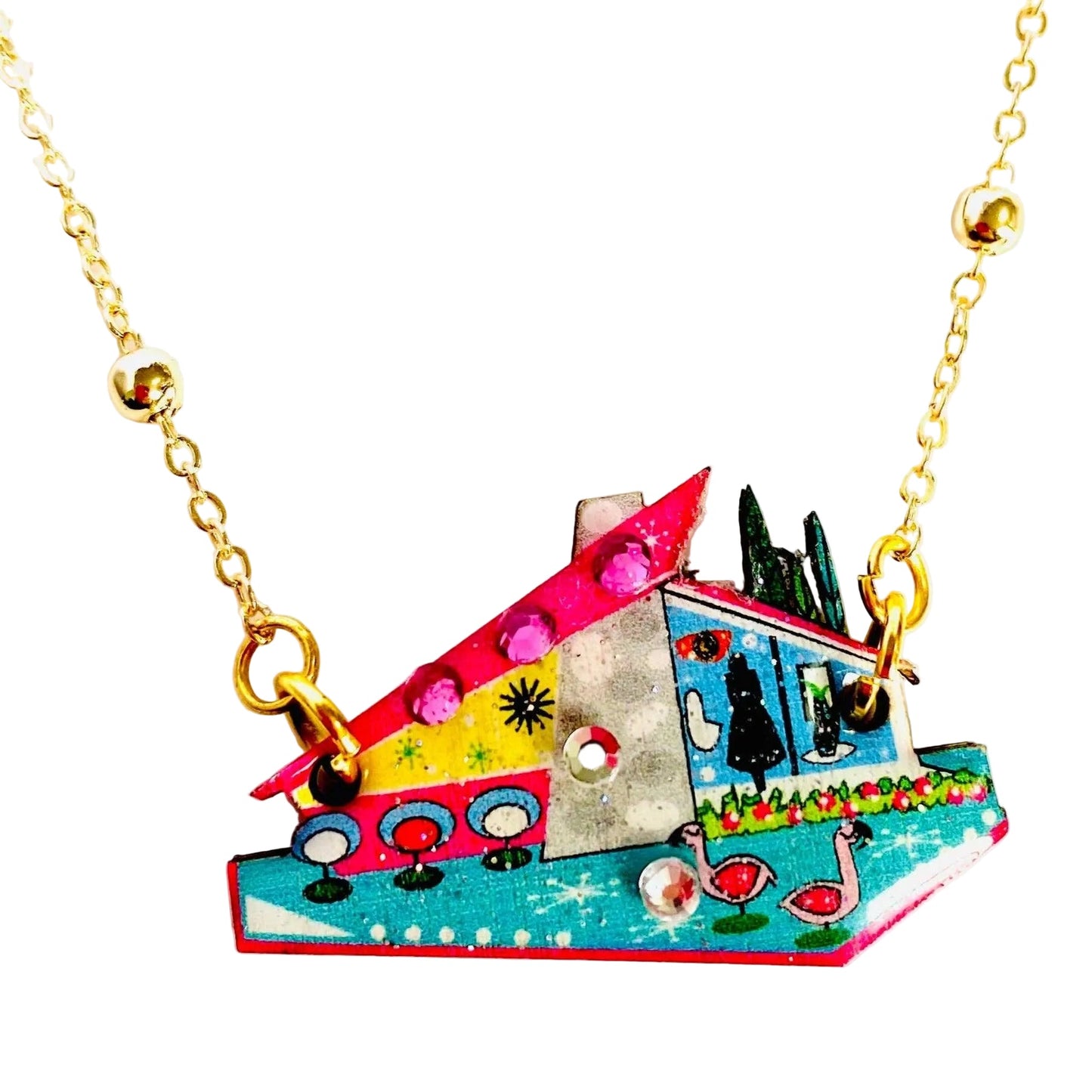 Atomic Pendant Necklace by Rosie Rose Parker