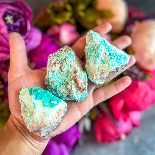 Raw Aurichalcite with Hemimorphite Specimens, USA Minerals