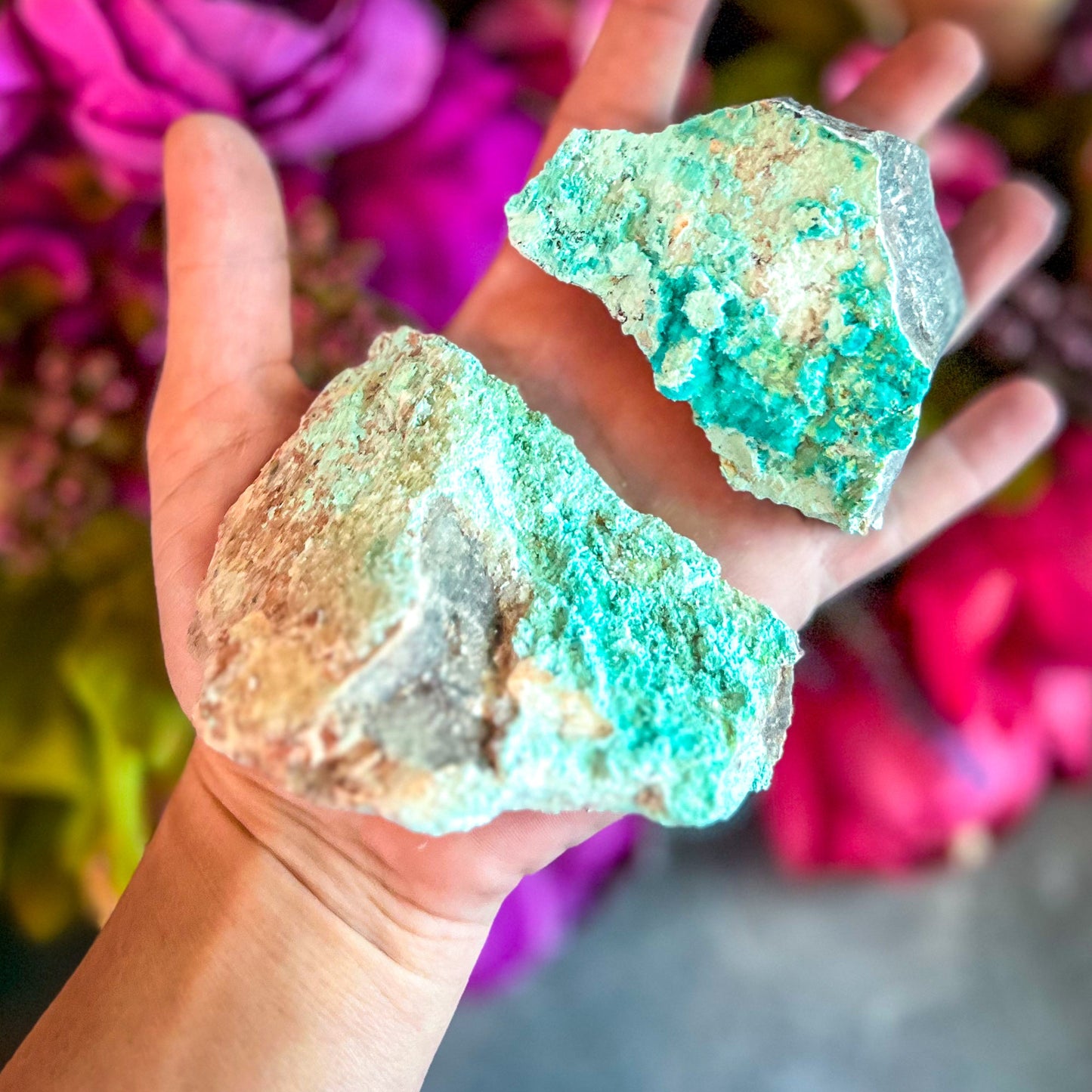 Raw Aurichalcite with Hemimorphite Specimens, USA Minerals