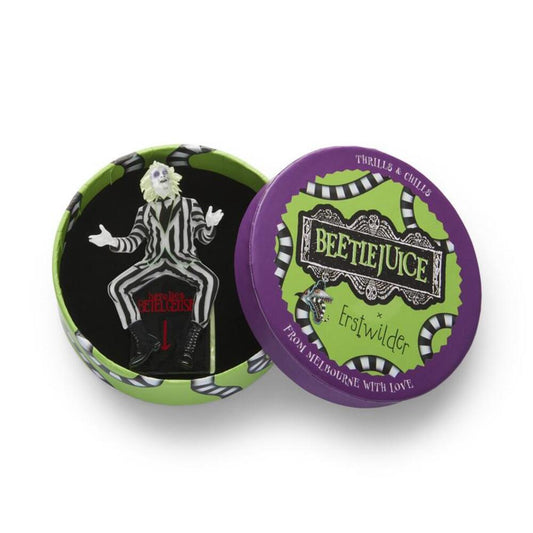 Beetlejuice Brooch by Erstwilder