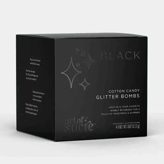 Black Cotton Candy Drink Glitter Bombs