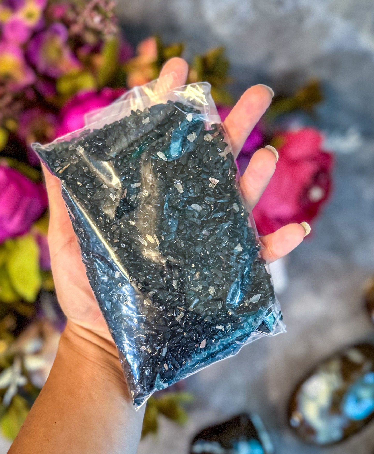 Bulk Crystal Chips, 1 Lb, Rose Quartz, Amethyst, Smoky Quartz, Carnelian, Labradorite, Citrine, Rainbow Moonstone, Black Tourmaline Chips