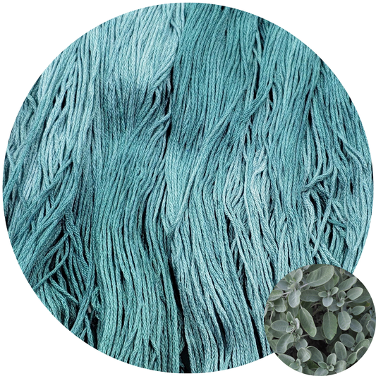 Blue Sage - Flower Silk by StitchyBox (Standard Colorway)