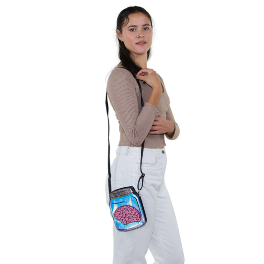 Brainzzzz • Brain in a Jar 🧠 Crossbody Bag