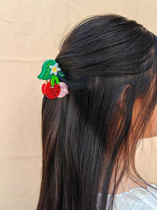 Cherry Hair Claw Clip Quirks!