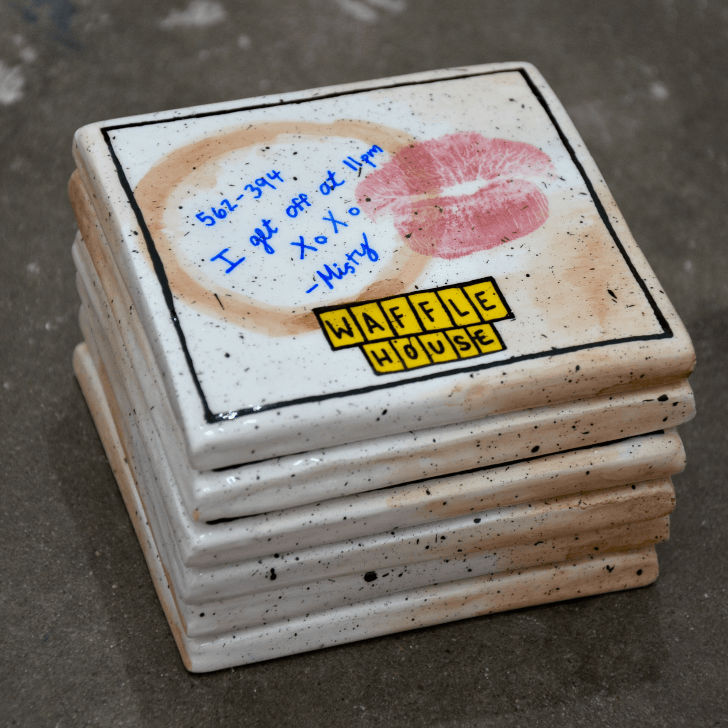 USED DINER NAPKIN COASTER House of Savage