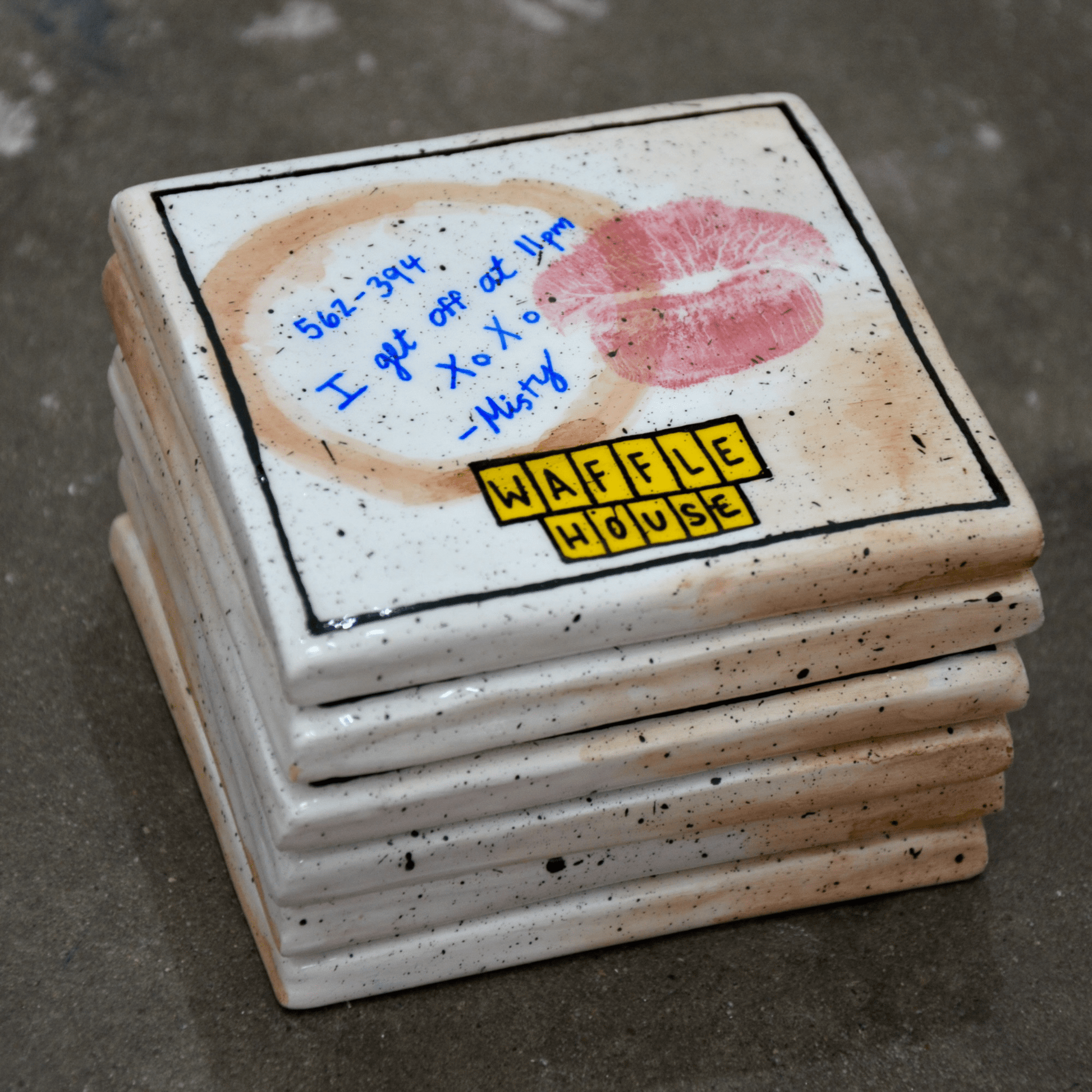 USED DINER NAPKIN COASTER House of Savage