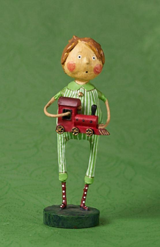 UNBOXED Choo Choo MaGoo Holiday Lori Mitchell Collectible Figurine - RETIRED Quirks!