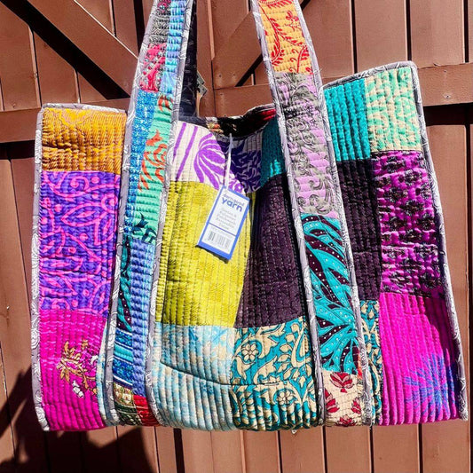 Darn Good Yarn • Quilted Cotton Tote