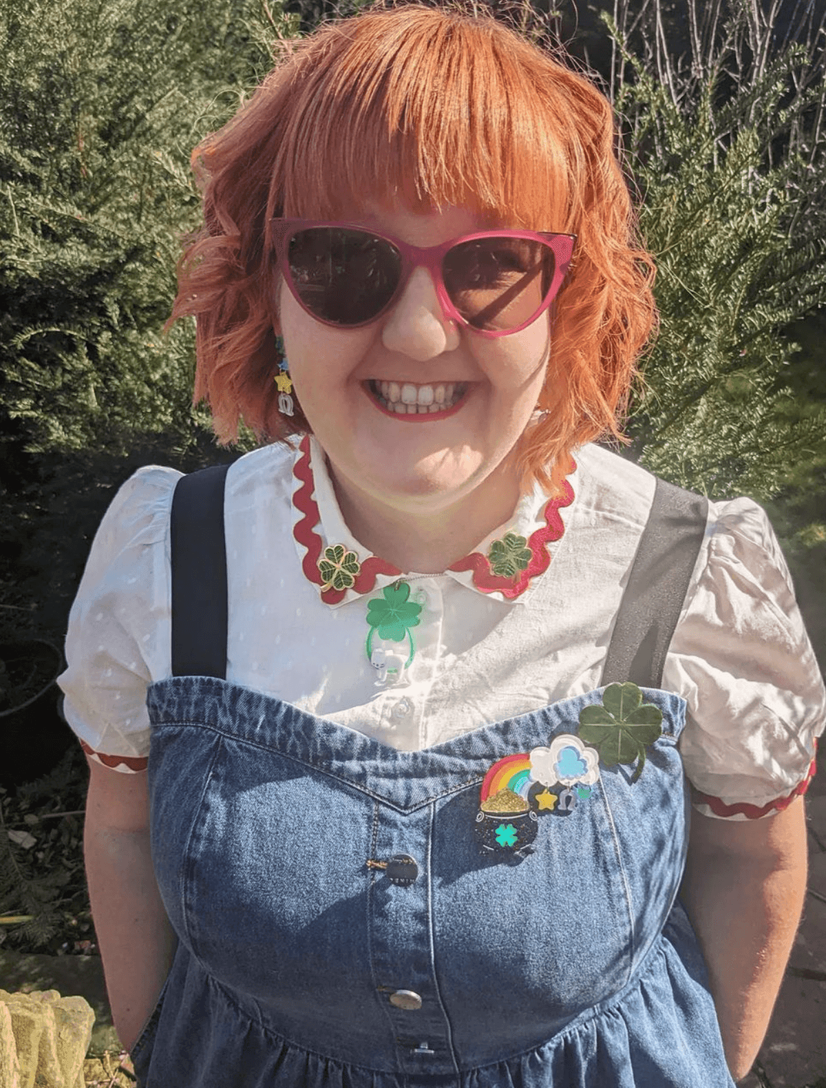 Clover the Rainbow Brooch by Lipstick & Chrome