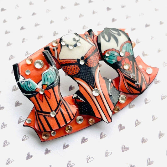 Corset Brooch by Rosie Rose Parker