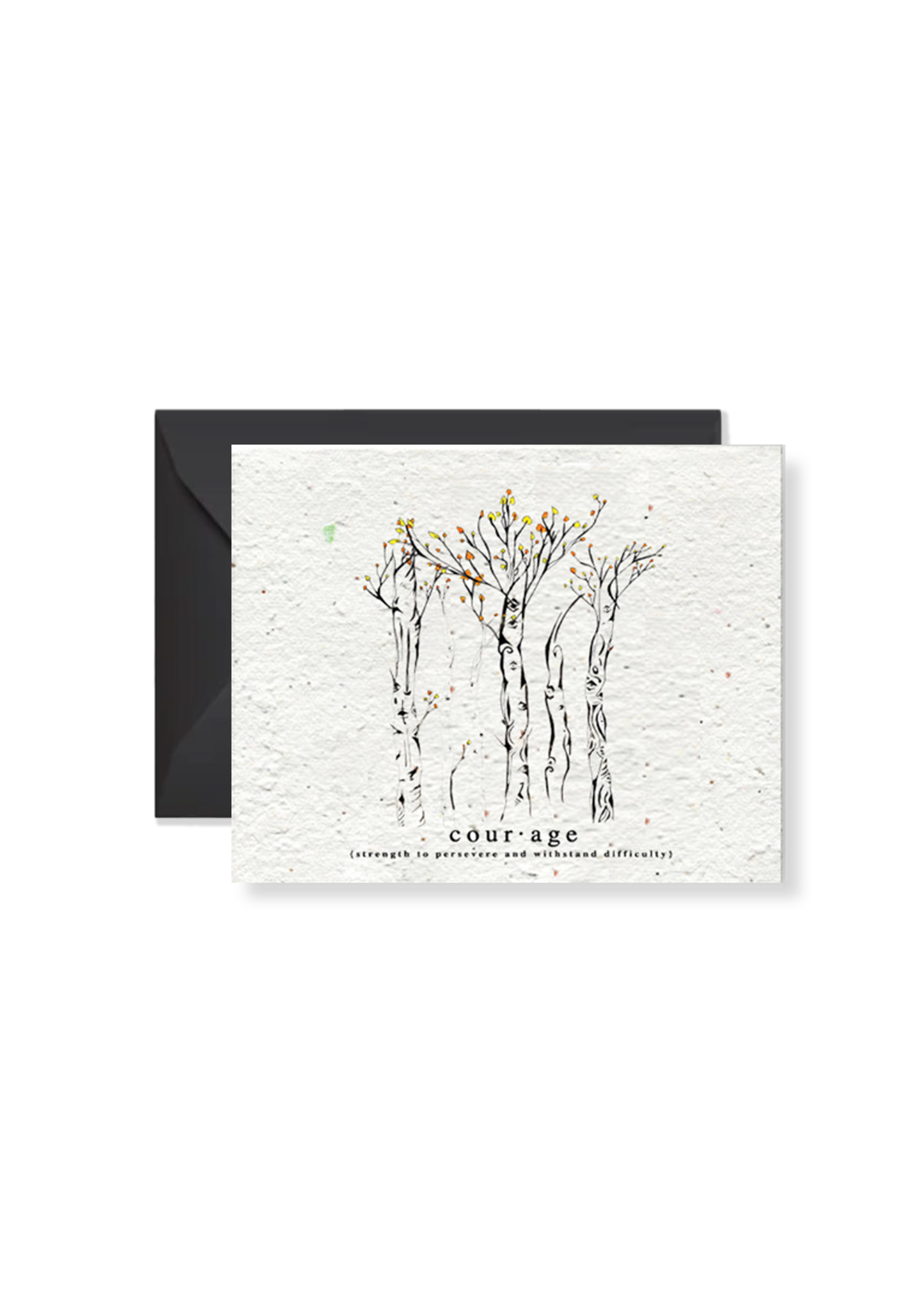 Courage Wildflower Seed Paper Greeting Card