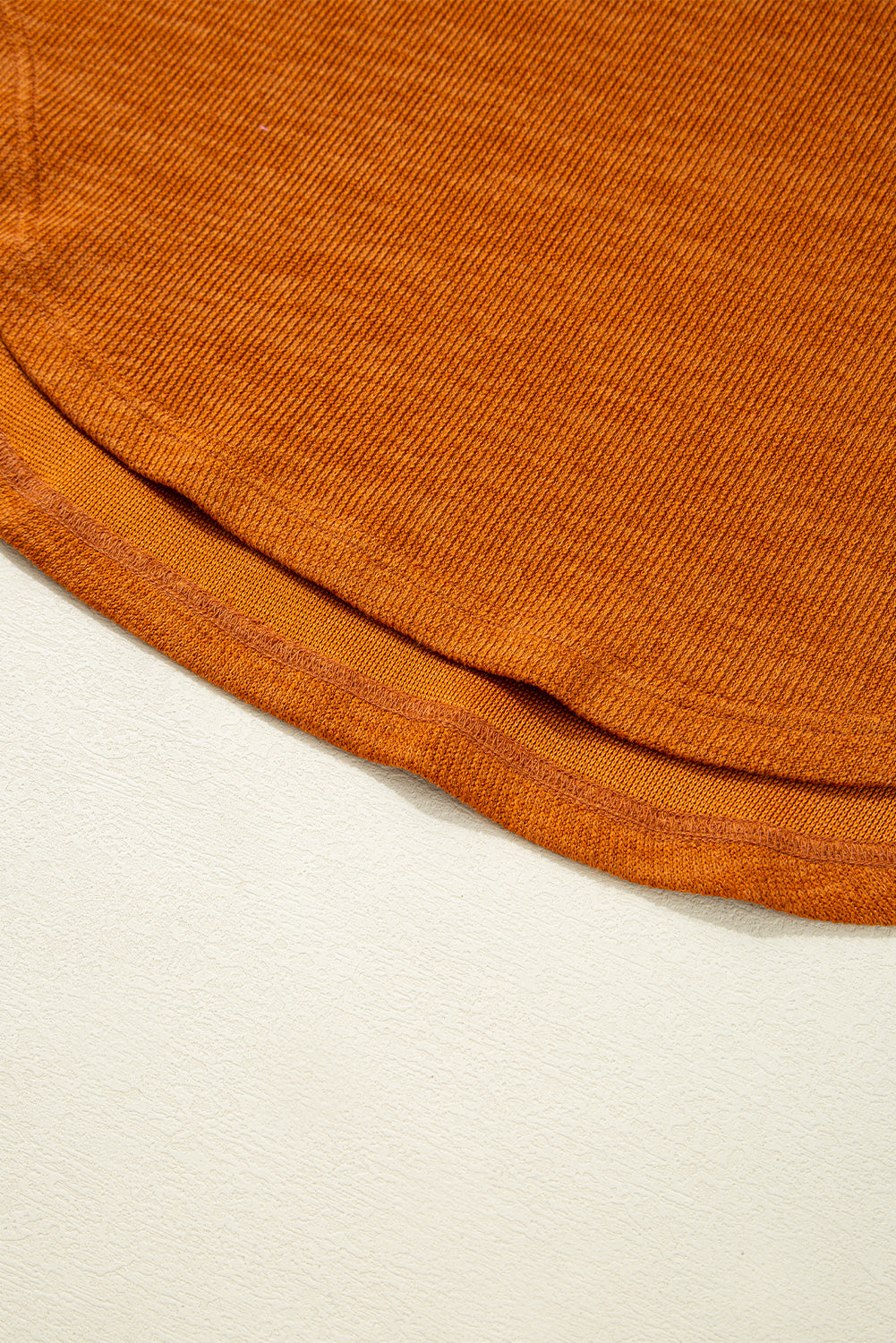 Straw Yellow Contrast Plaid Hooded Patchwork Pocket Henley Top Shewin