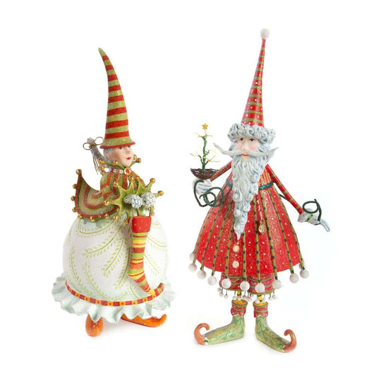 Dash Away Mrs. Santa Figure by Patience Brewster Quirks!