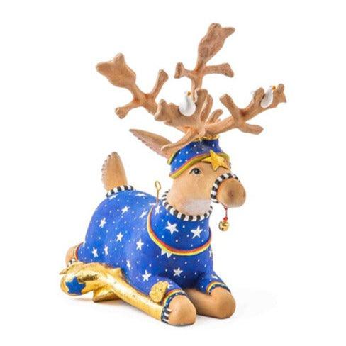 Dash Away Sitting Comet Reindeer Figure by Patience Brewster Quirks!