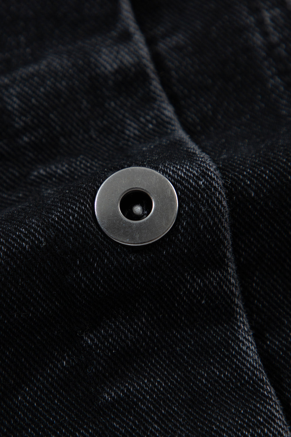 Black Patchwork Plaid Sleeve Frayed Hem Hooded Denim Jacket Shewin