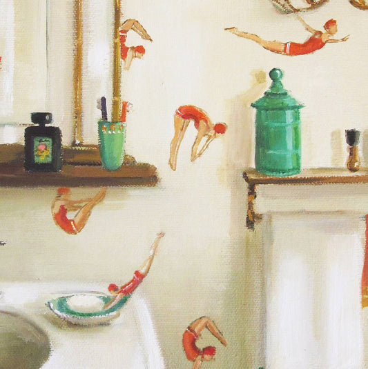 Divers Art Print - 8.5" X 11" by Janet Hill Quirks!