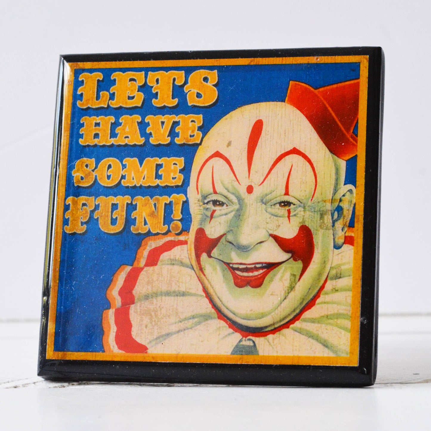 Creepy Clown Halloween Drink Coaster Set Quirks!