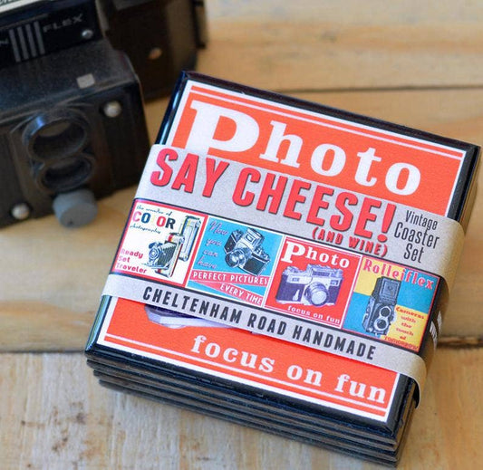 Say Cheese!: Classic Camera Drink Coaster Set Quirks!