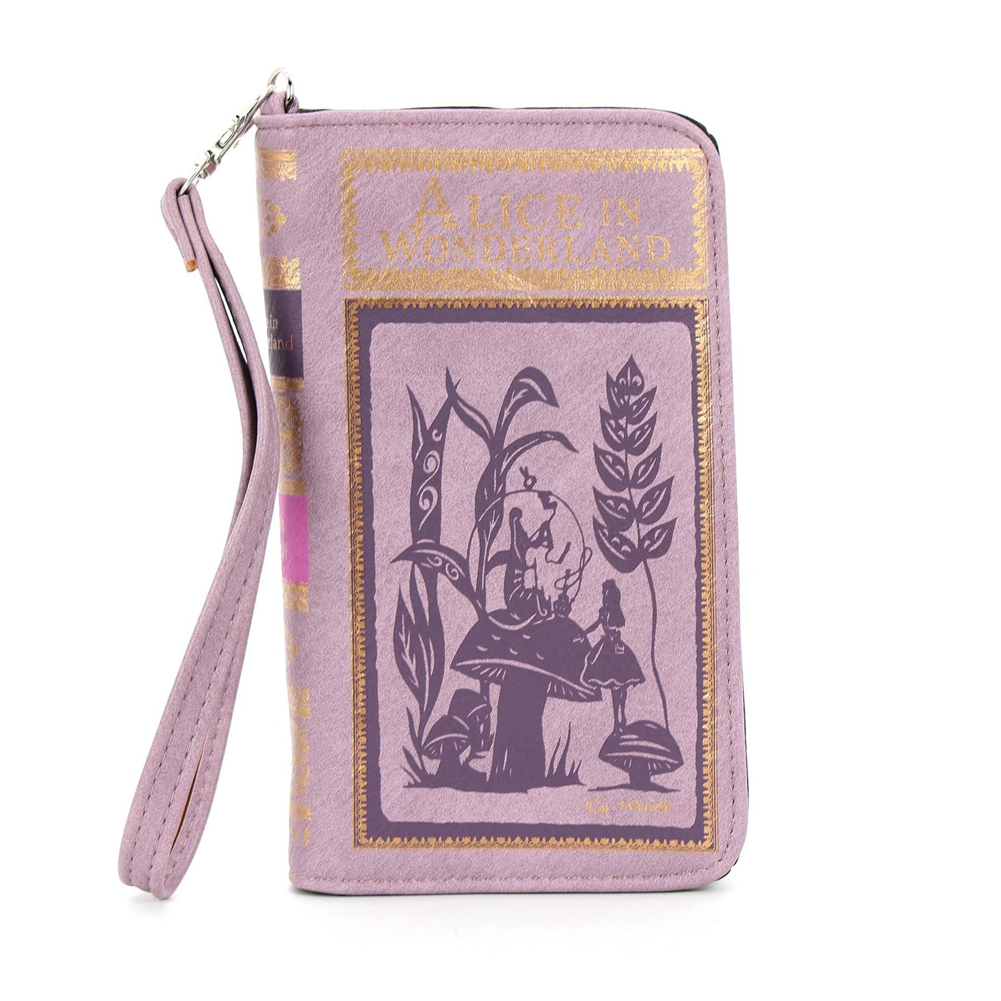 Alice in Wonderland Book Wallet Wristlet