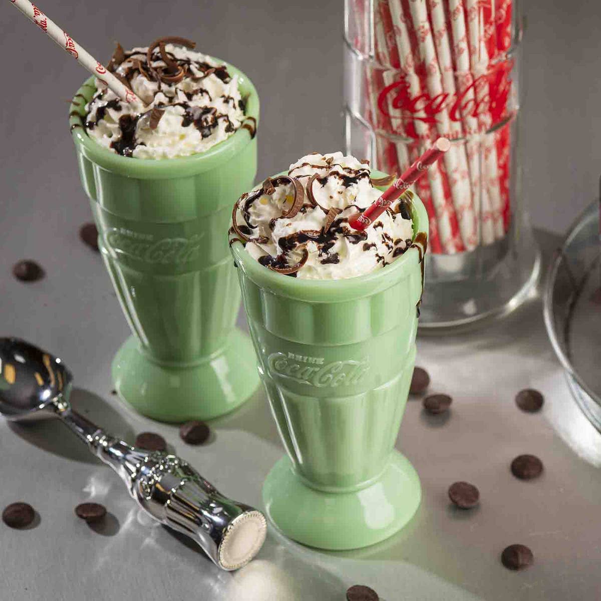 Coca-Cola Jadeite Malt Tumbler, 16 oz Set of 2, Jadeite Glass Quirks!