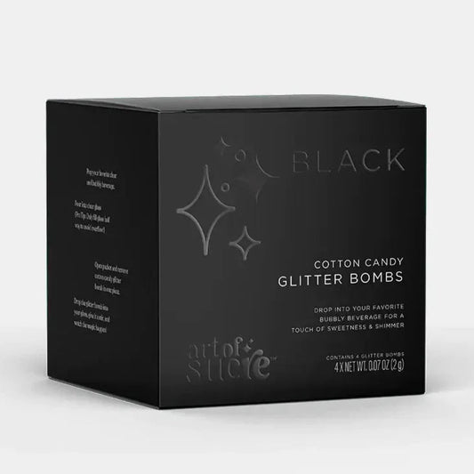 Black Cotton Candy Drink Glitter Bombs Quirks!