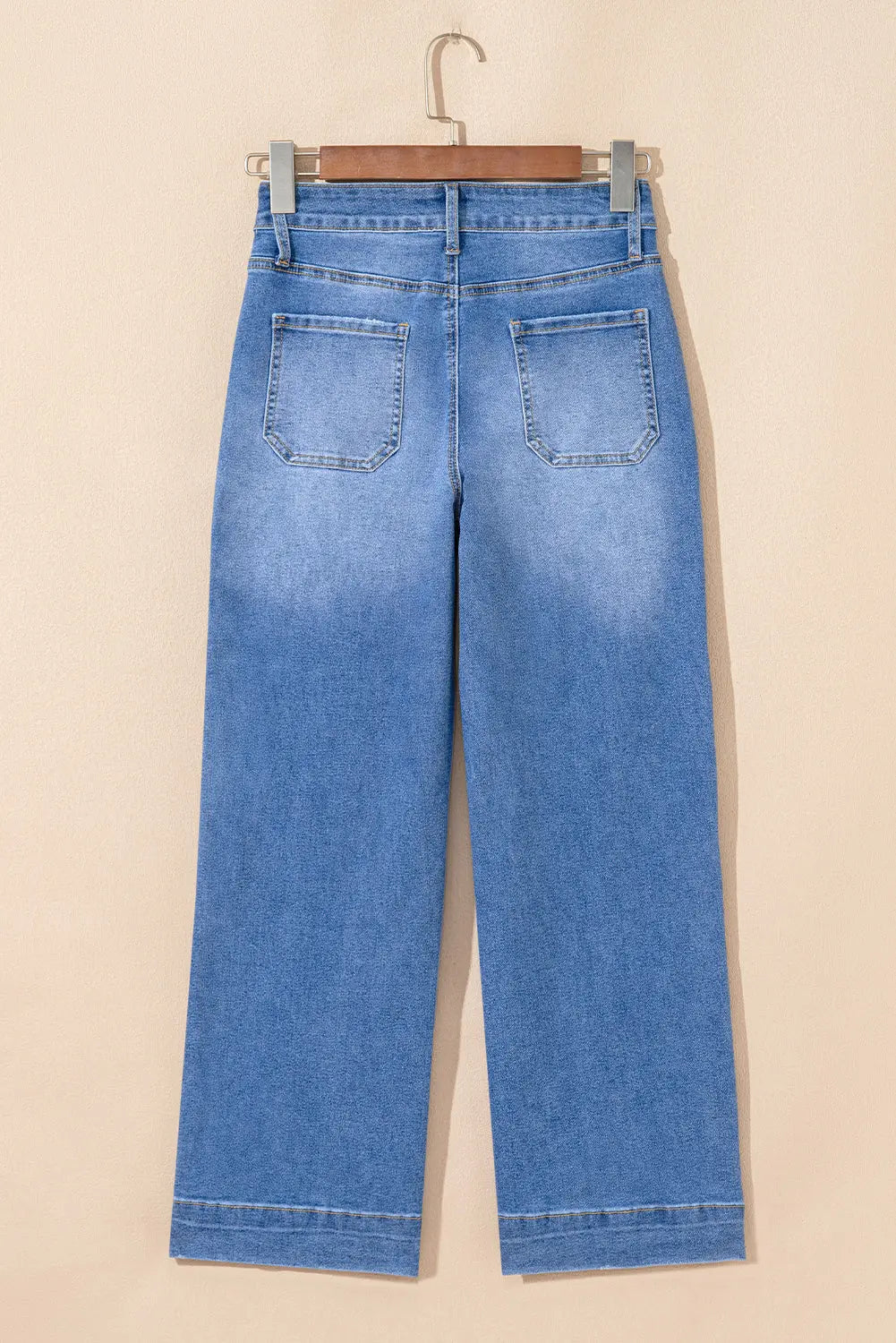 Breen Cropped High Rise Wide Leg Jeans Shewin