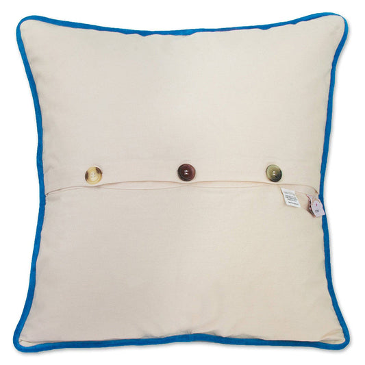 Quirks • Emerald Coast Hand-Embroidered Pillow