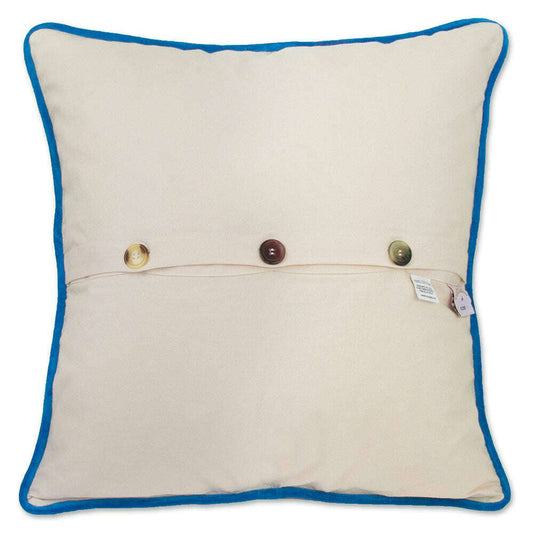 Quirks • Emerald Coast Hand-Embroidered Pillow