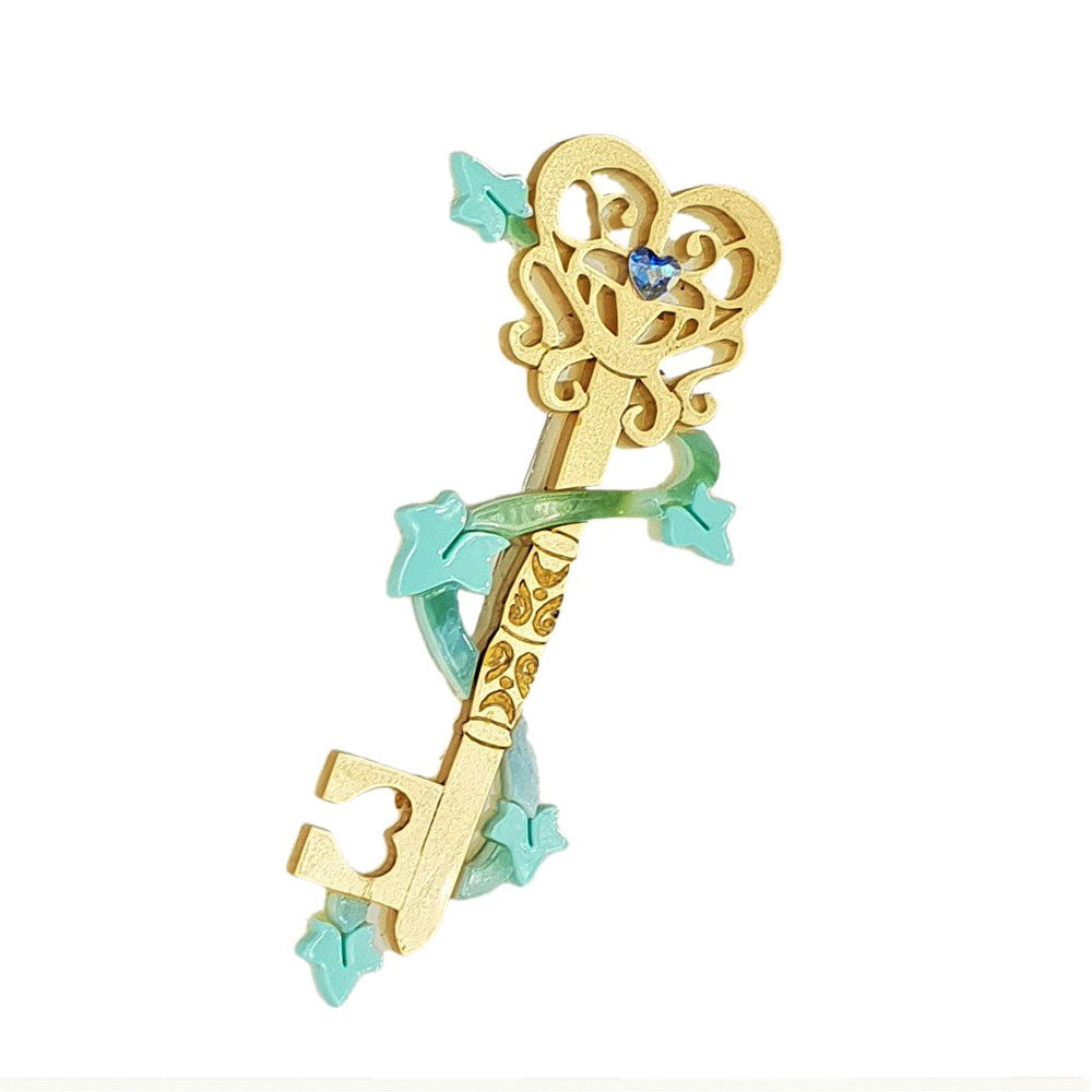 Enchanted Garden Key Brooch by Cherryloco