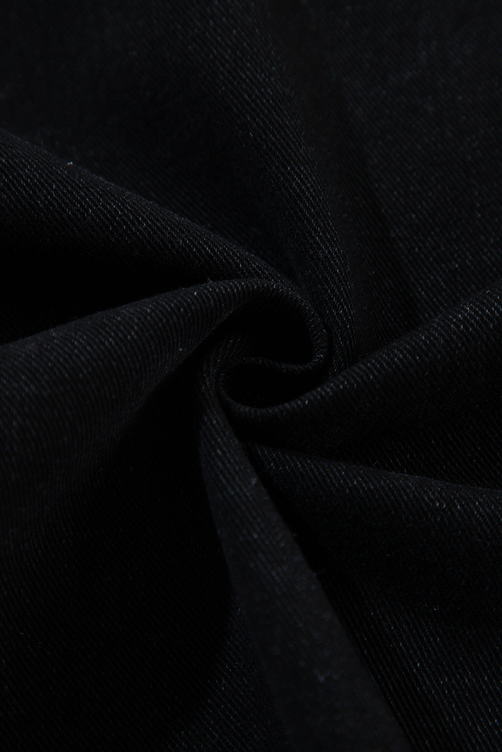 Black Patchwork Plaid Sleeve Frayed Hem Hooded Denim Jacket Shewin