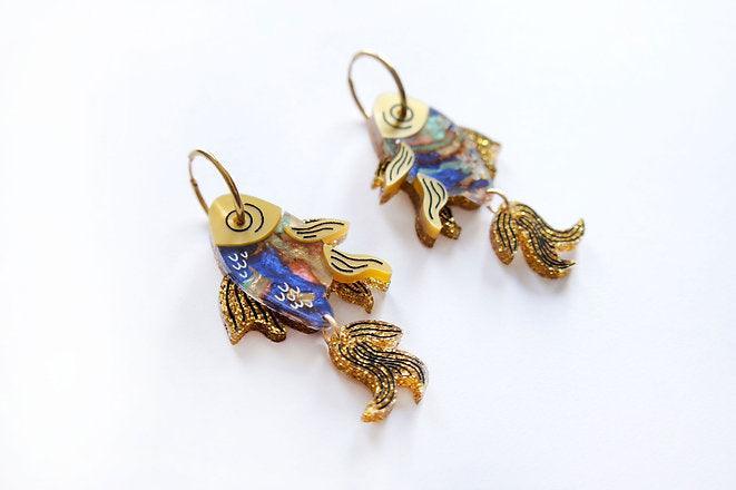 Fish Earrings by Laliblue Quirks!