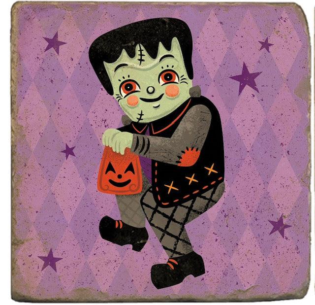 Frankenstomp Halloween Trivet by Johanna Parker Quirks!