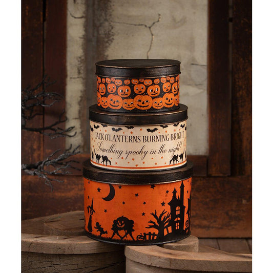 Halloween Vintage Tins Set/3 by Bethany Lowe Designs Quirks!