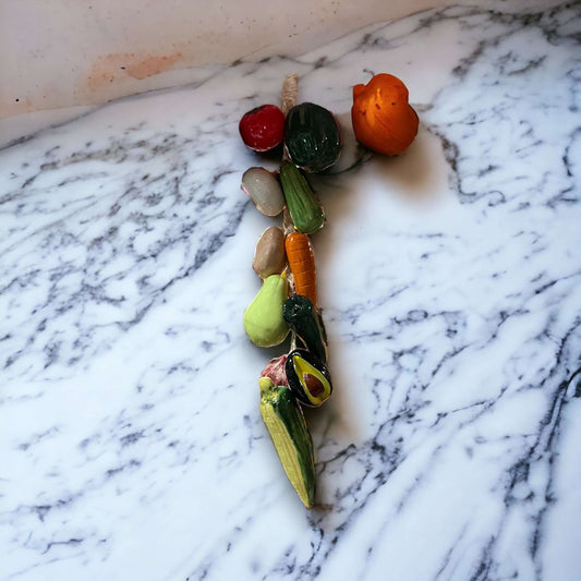 Mexican Fruit Ristra | Hand-Painted Hanging Kitchen Wall Art