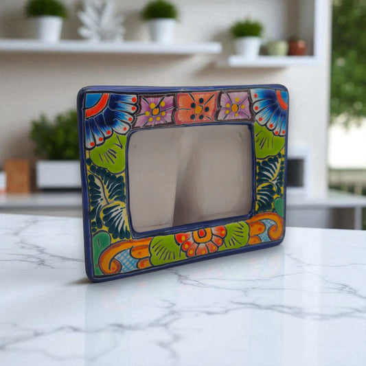 Talavera Picture Frame | Colorful Handcrafted Mexican Home Decor