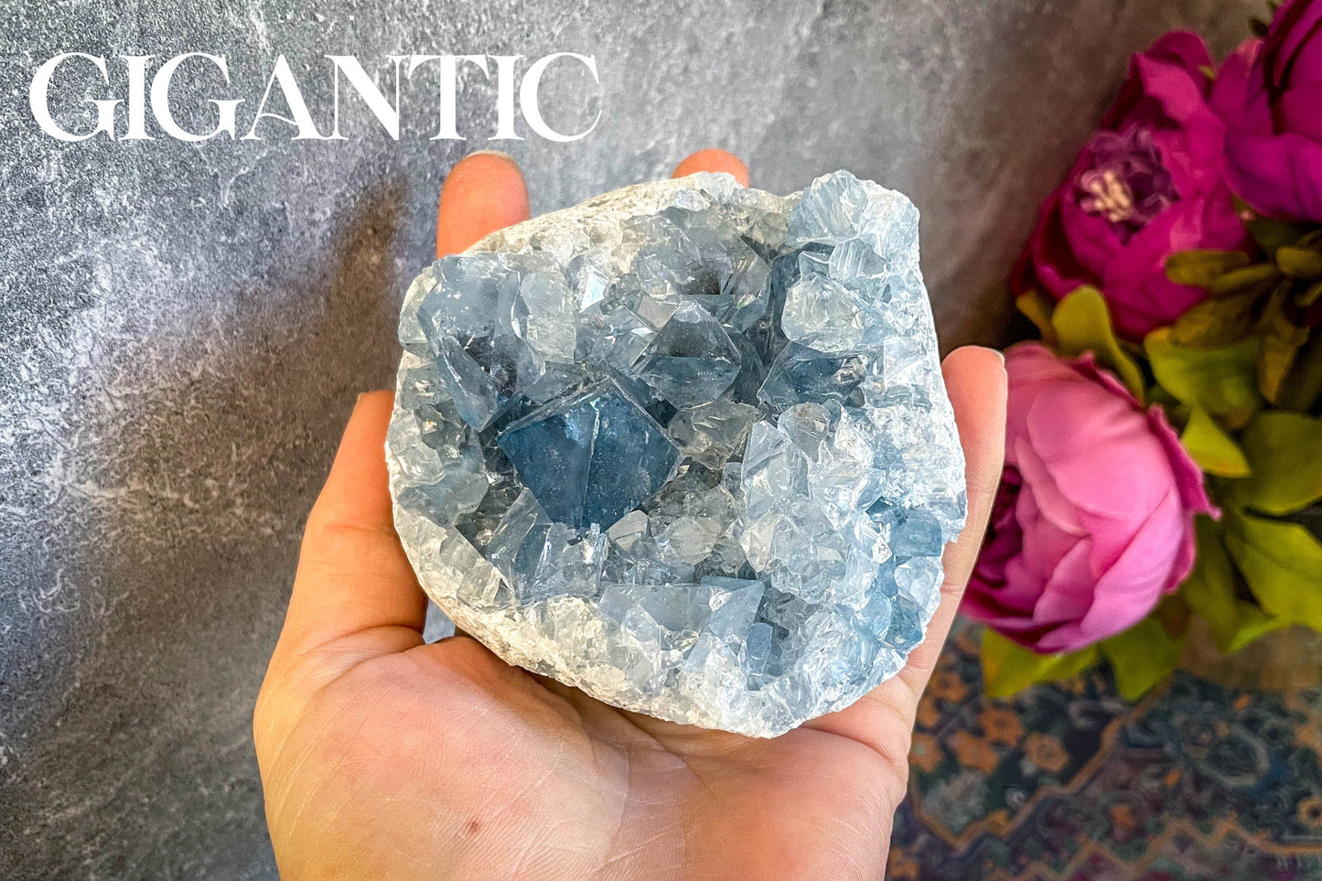 Raw CELESTITE Crystal Clusters, Ethically Sourced Celestite