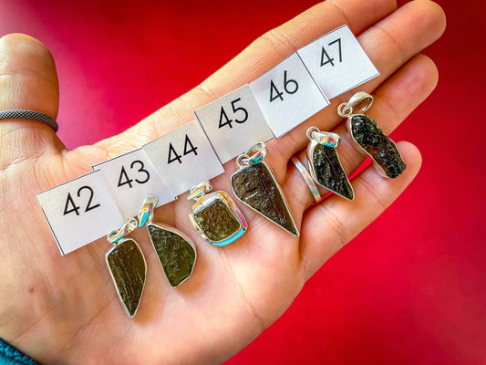 REAL Moldavite Pendant Mandala Gems