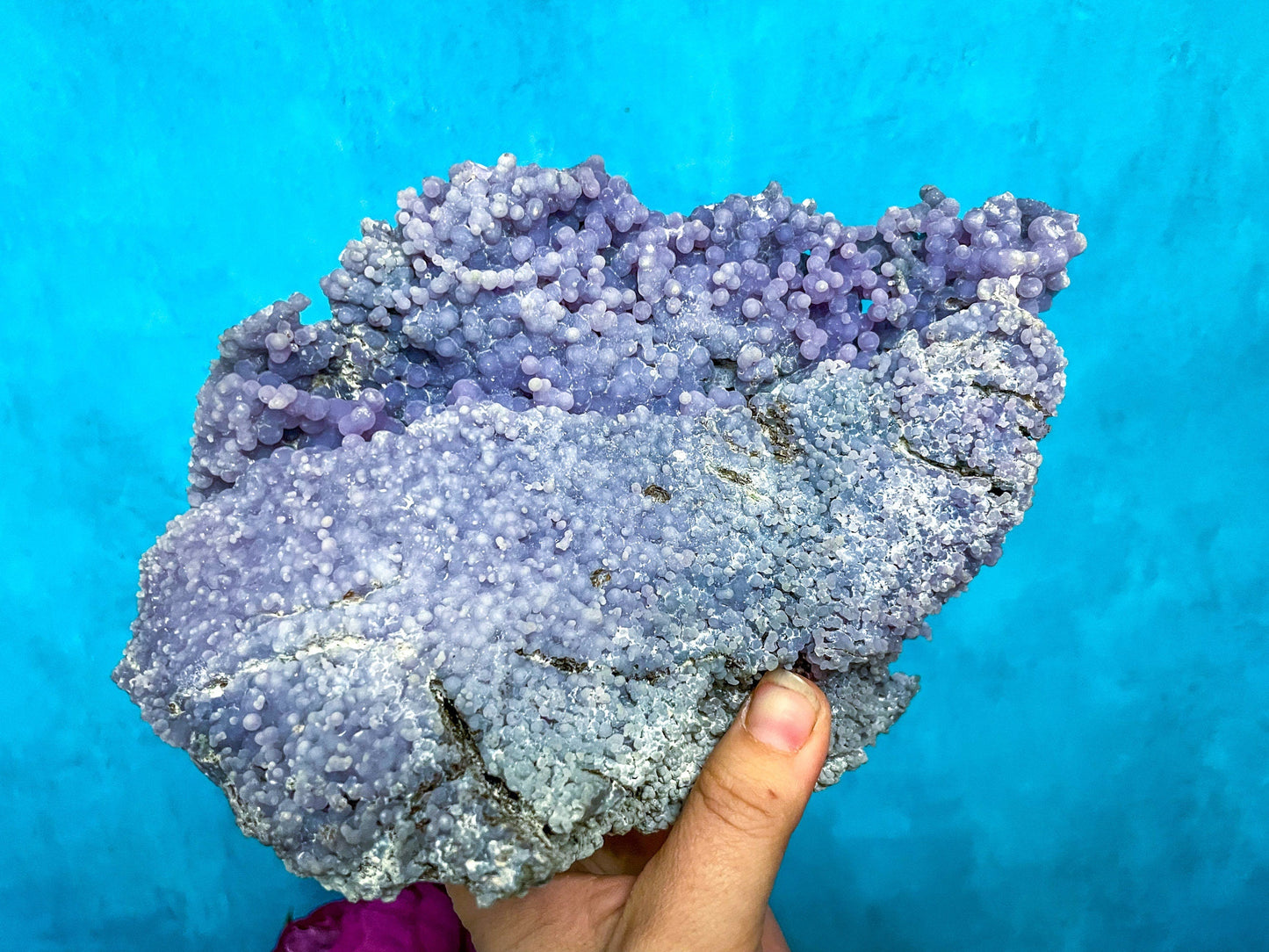 7" LARGE Purple Grape Agate
