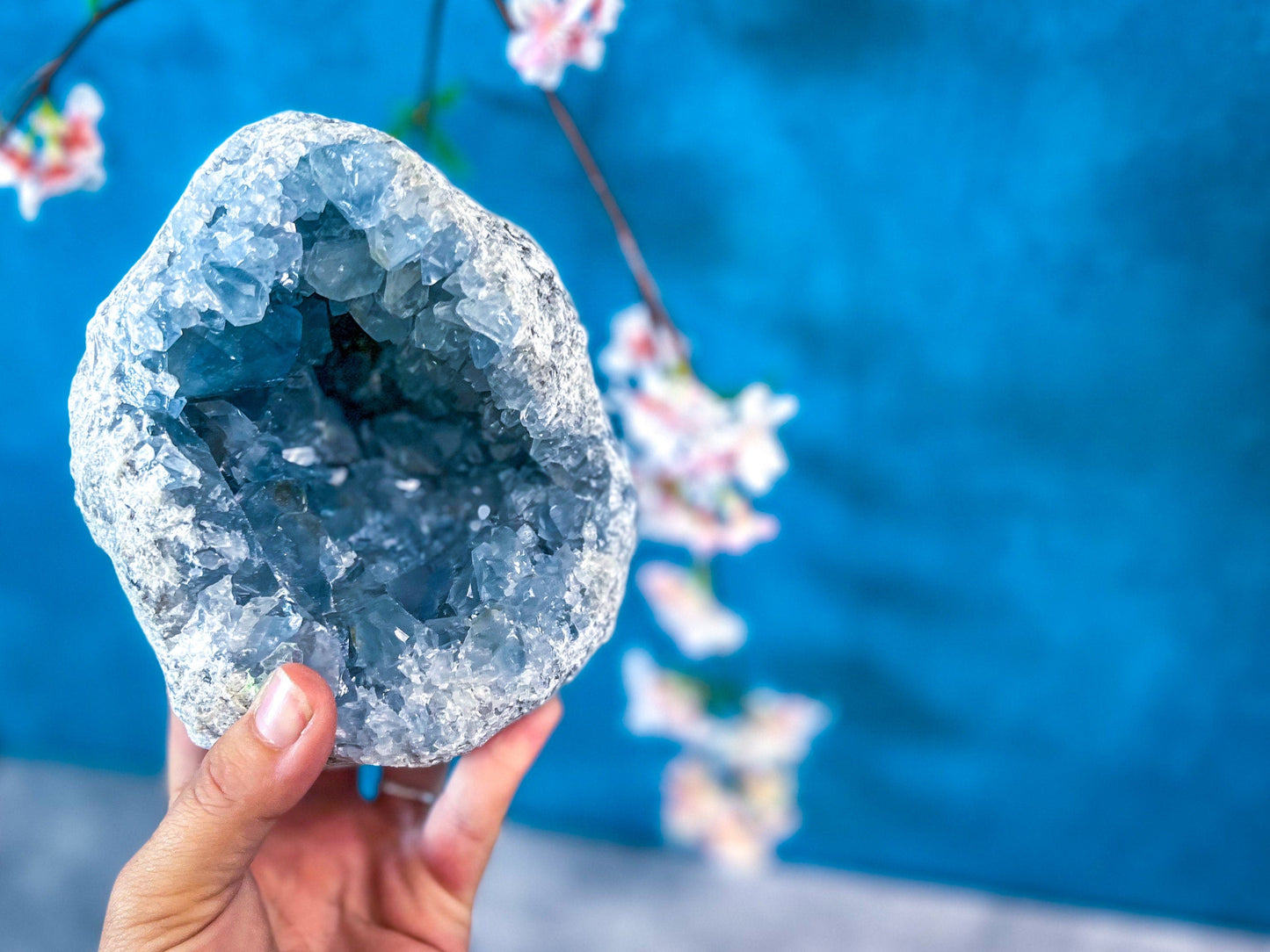 Ethically Sourced Raw CELESTITE Geodes 3 - 5 1/2 lbs!