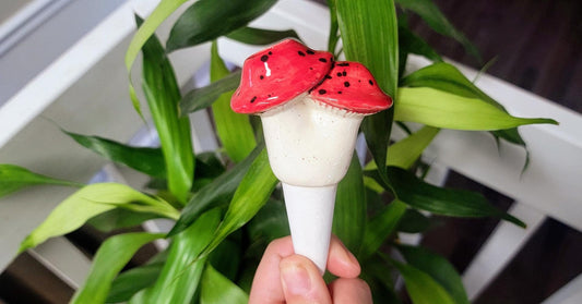 Small Mushroom Watering Spike Mountain Mudworks