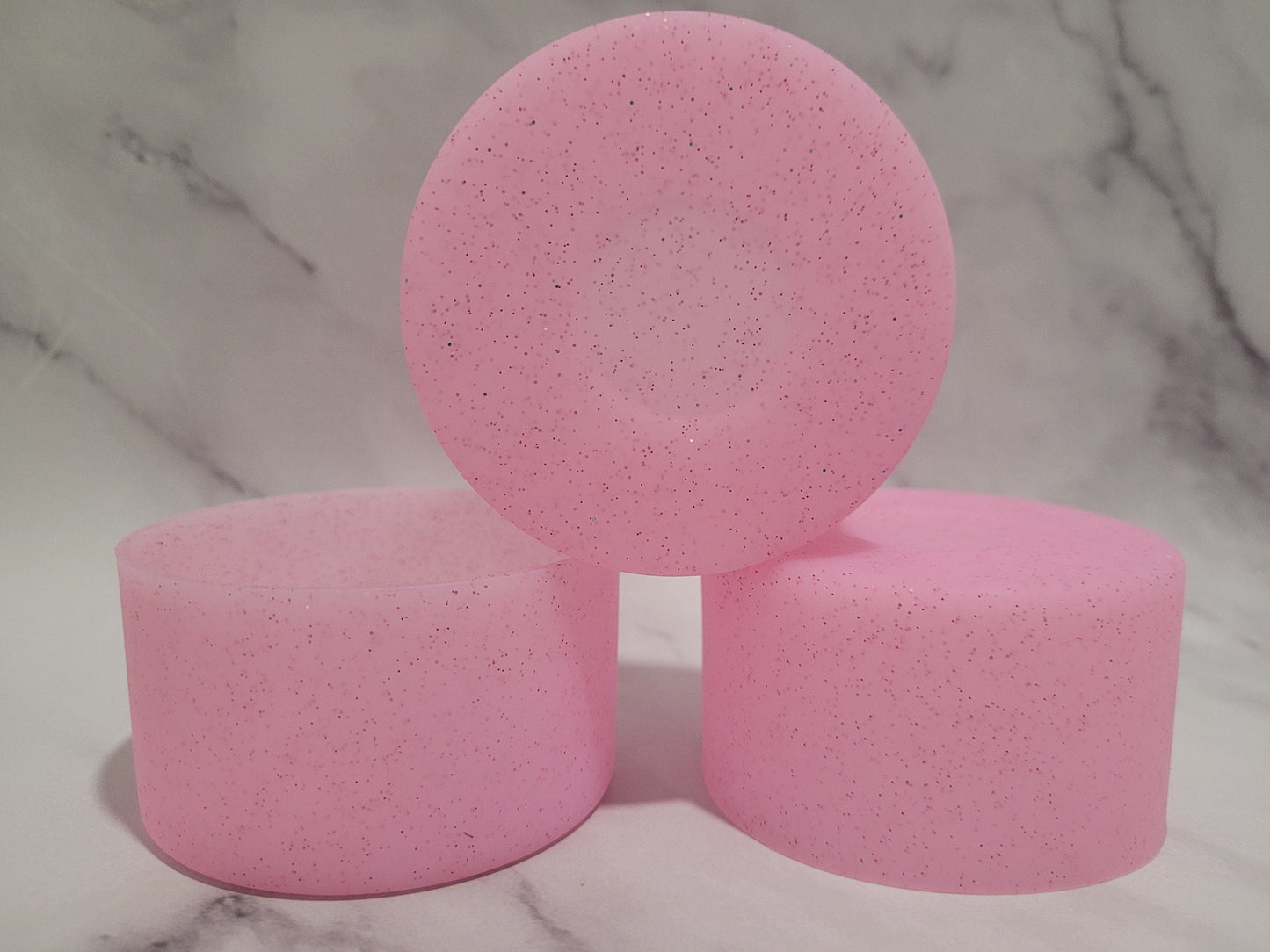 Pink Parade Glitter silicone boot bumper for tumbler