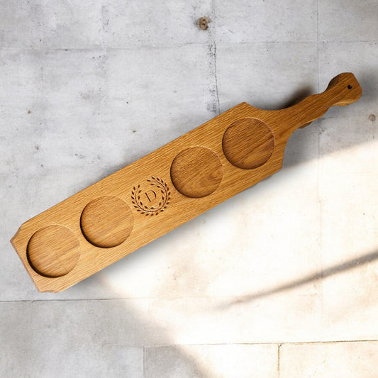 Bourbon Flight Board with Custom Engraving