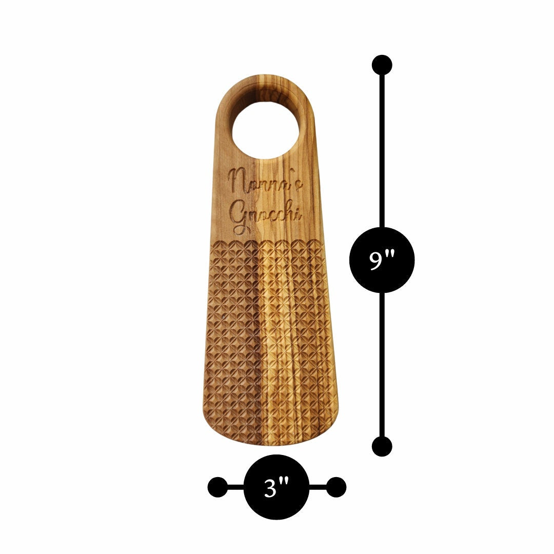 Olive Wood Gnocchi Board – Deep Grooves for Classic Texture