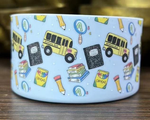 Back To School Silicone Boot Bumper Sleeve for tumblers