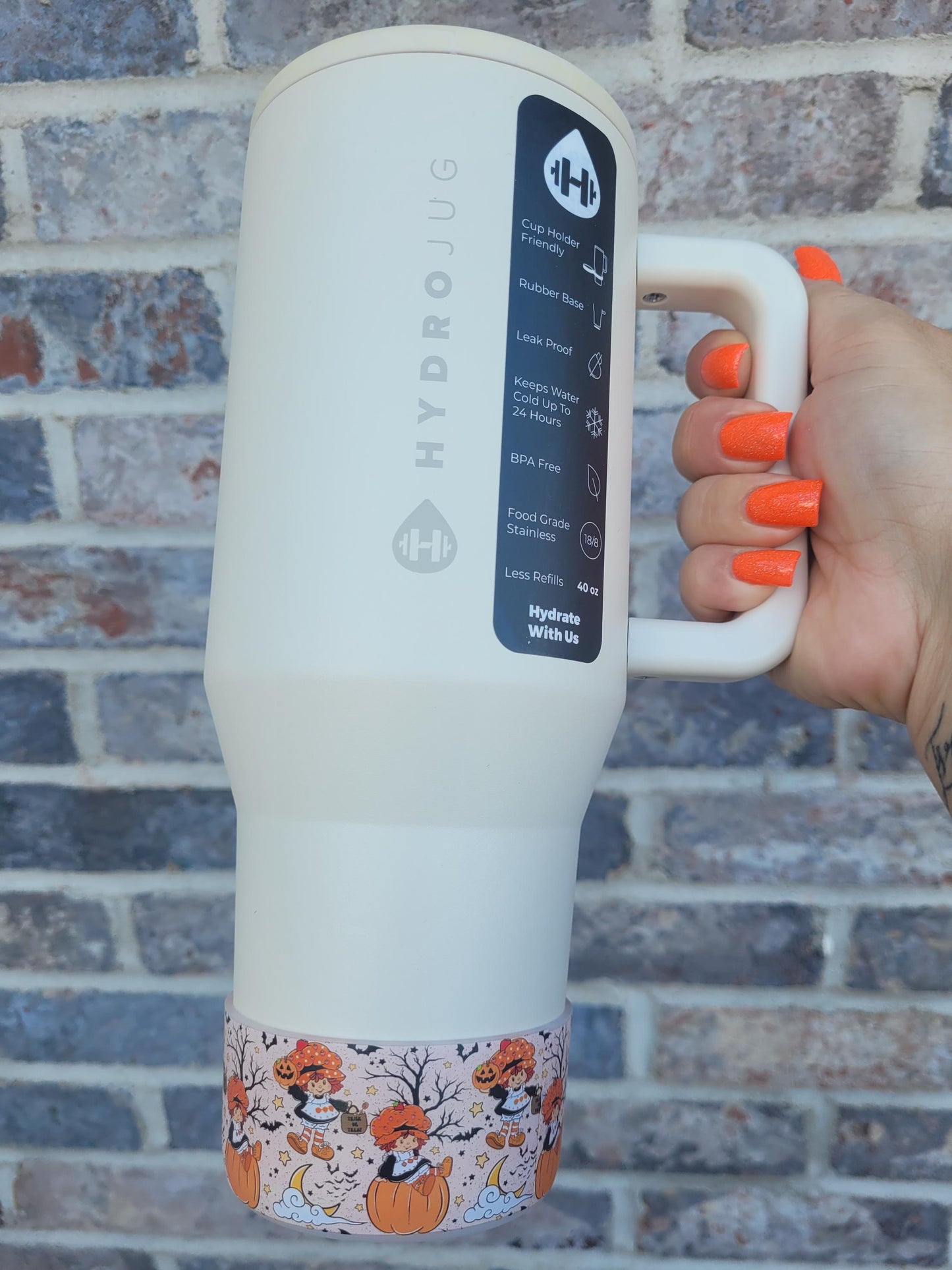 Pumpkin Shortcake Silicone Boot Bumper Sleeve for tumblers