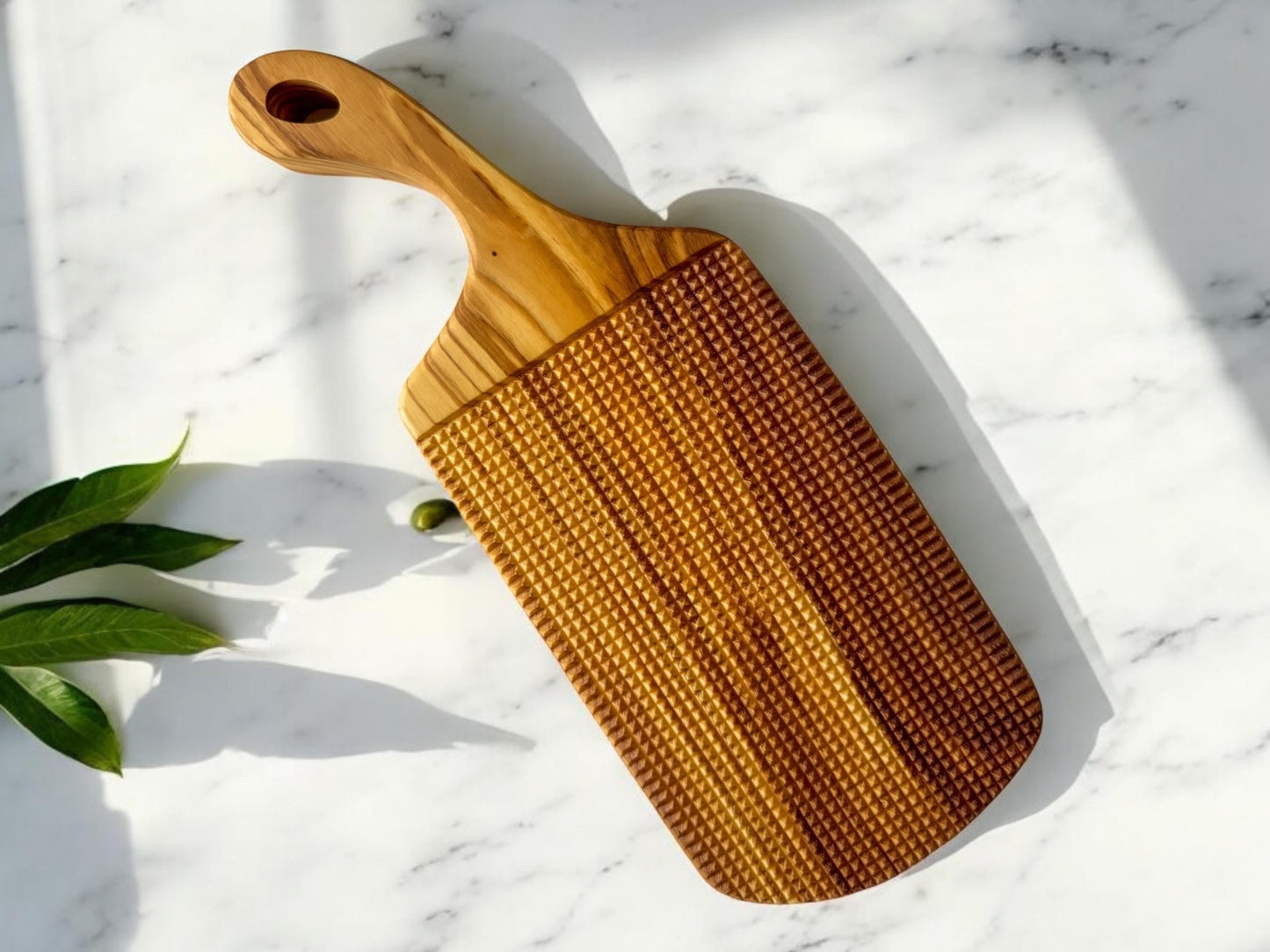 Olive Wood Gnocchi Board – Deep Grooves for Classic Texture
