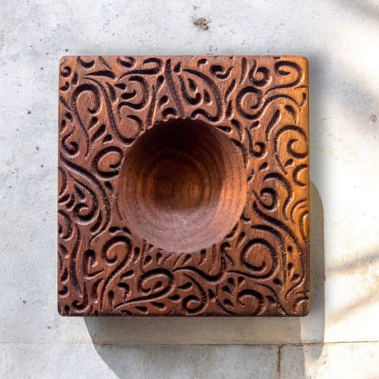 Artisan Ravioli Mold – Solid Wood, Detailed Design