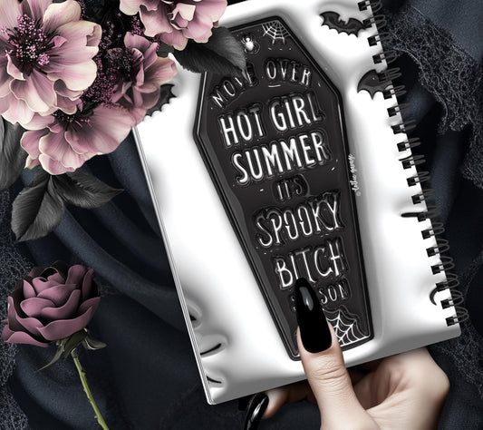 Gothic Spooky Bitch Season Reusable Sticker Book, Gothic Vibe Sticker Album, Perfect Gift to Personalize for Goth Lovers & Sticker Collector Gothic Garage