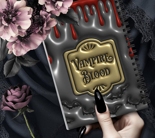 Gothic Vampire Blood Reusable Sticker Book, Gothic Vibe Sticker Album, Perfect Gift to Personalize for Goth Lovers & Sticker Collectors Gothic Garage